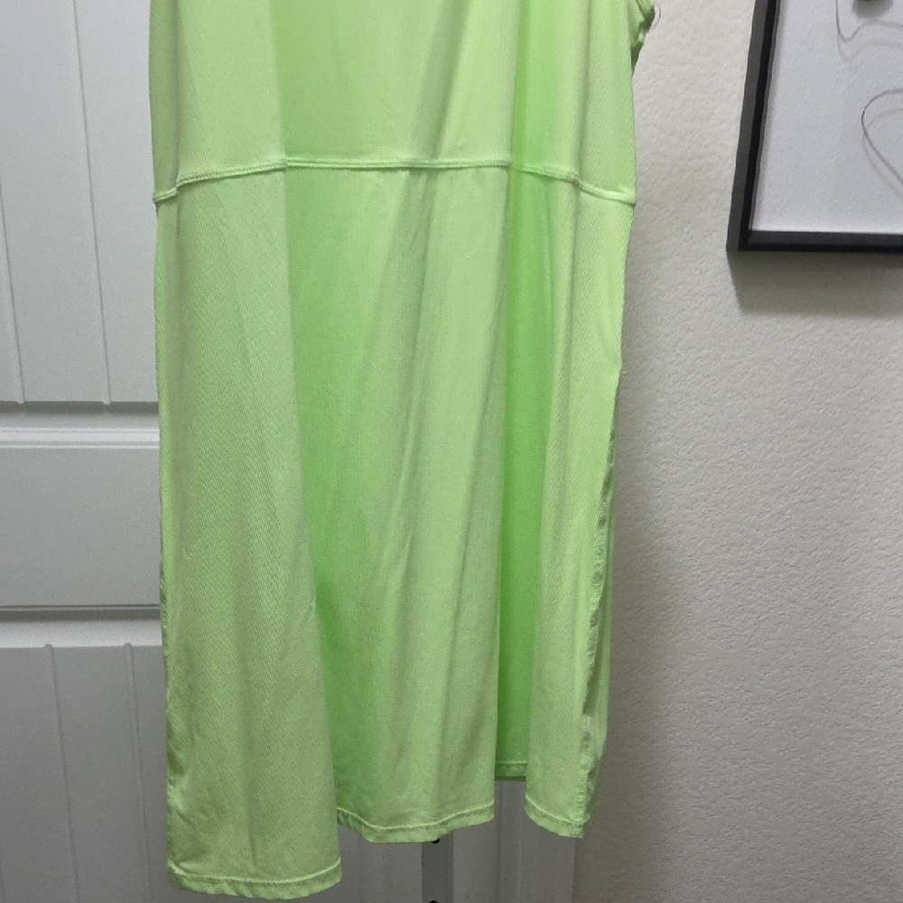 Ideology Active Light Lime Tank Tennis Dress - Picture 4 of 6